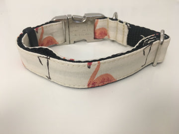 Collar Naranja Flamencos Perros Pequeños