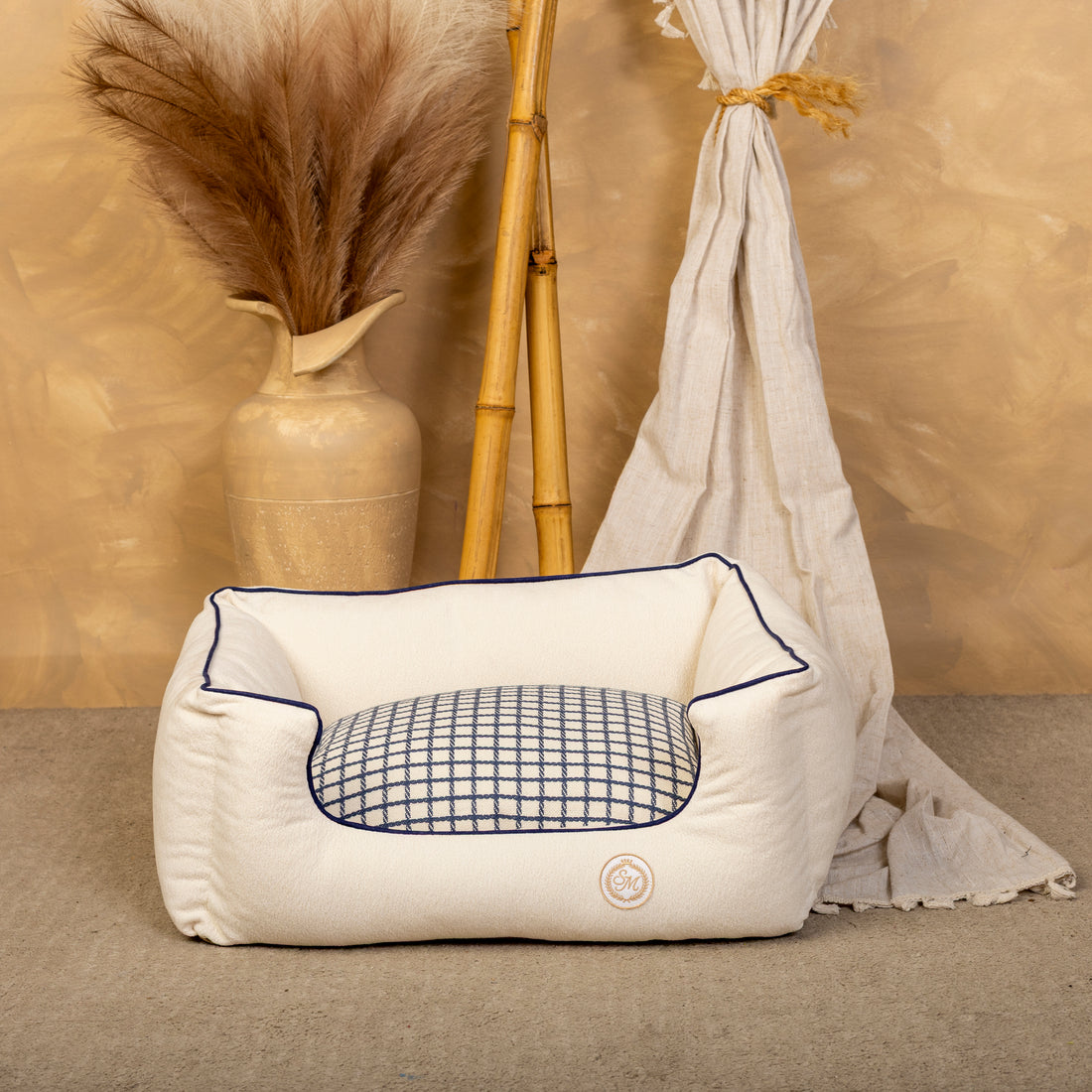 Removable Blue Plaid Salvaterra Bed