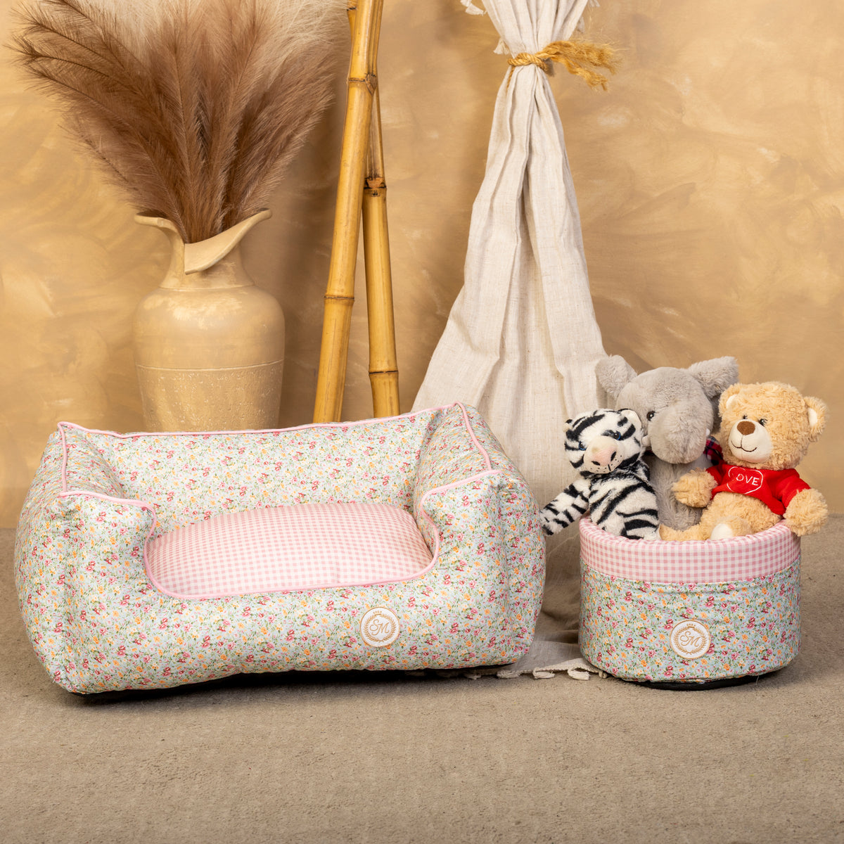 Removable Blue Plaid Salvaterra Bed