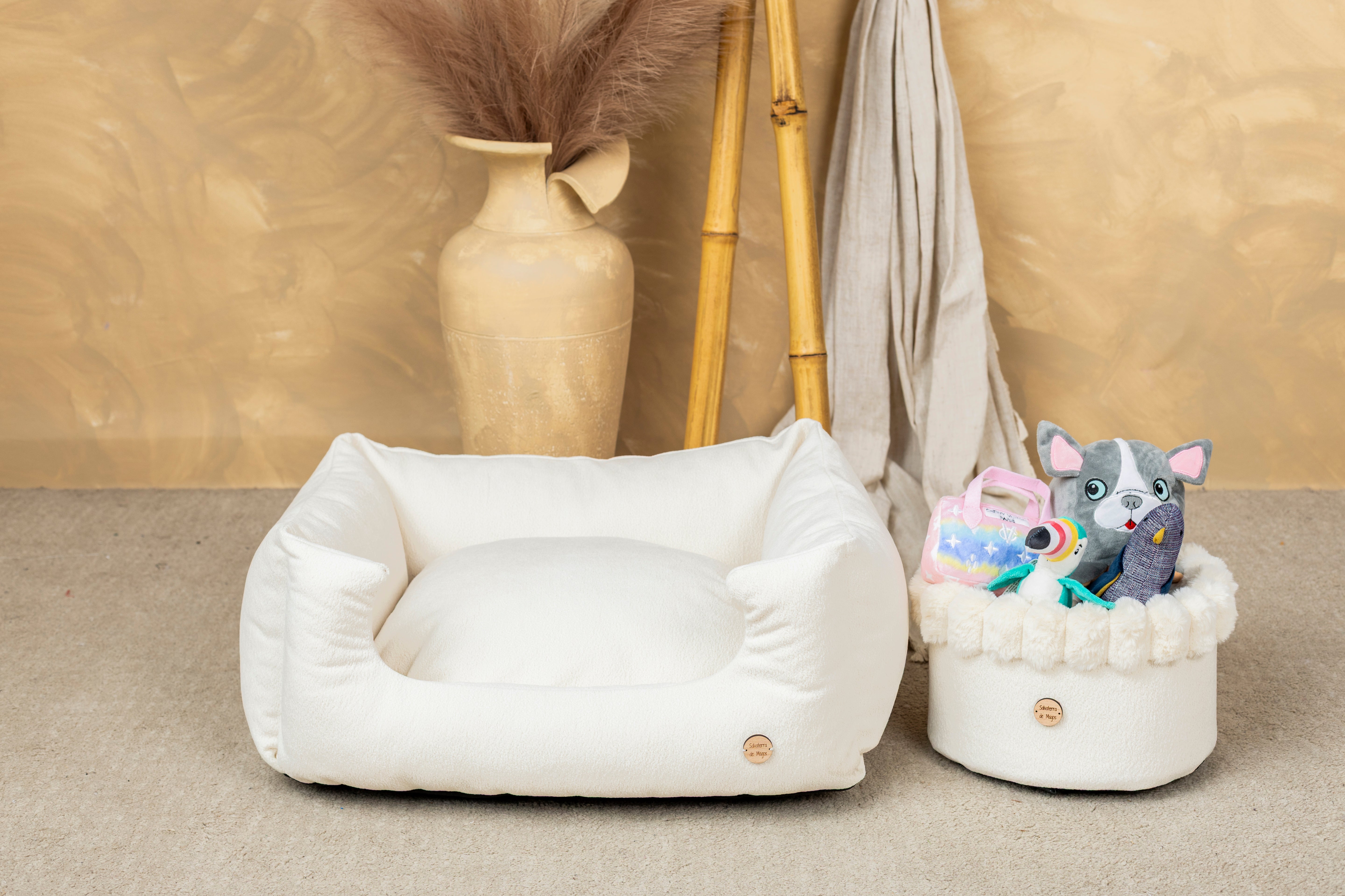 Cesta Antimanchas Juguete Perros White