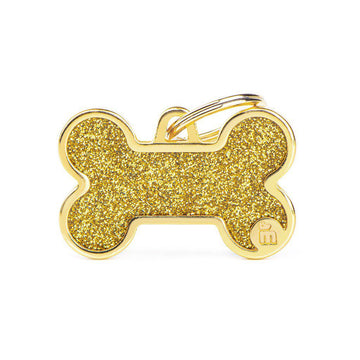 MyFamily Shine Bone-Gold Tag