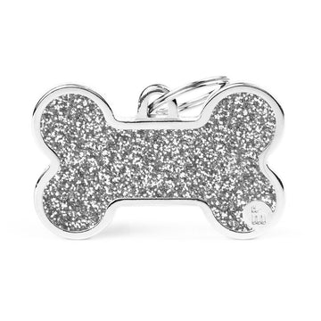 Chapa MyFamily Shine Hueso-Plata
