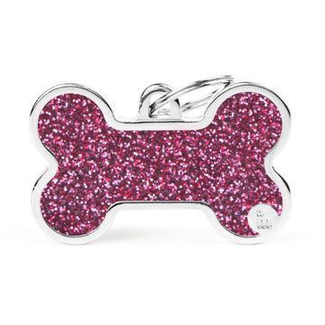 Chapa MyFamily Shine Hueso-Rosa