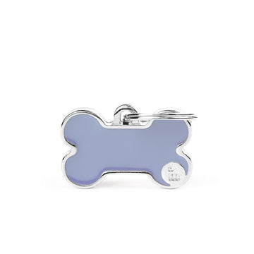 Chapa-para-personalizar-con-el-nombre-de-tu-perro-de-Salvaterra-de-Magos-Chapa-color-lila-en-forma-de-hueso-Salvaterra-de-Magos