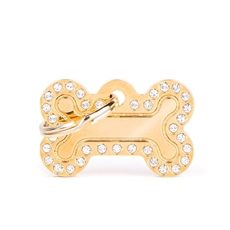 Chapa-para-personalizar-con-el-nombre-de-tu-perro-de-Salvaterra-de-Magos-Chapa-en-forma-de-hueso-de-color-dorado-Salvaterra-de-Magos