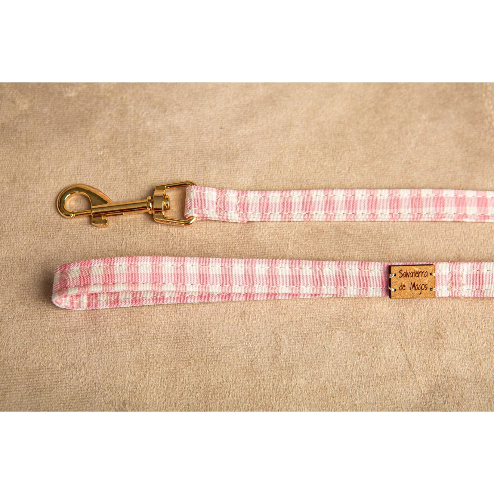 Conjunto Salvaterra de Arnes y Correa Vichy Rosa