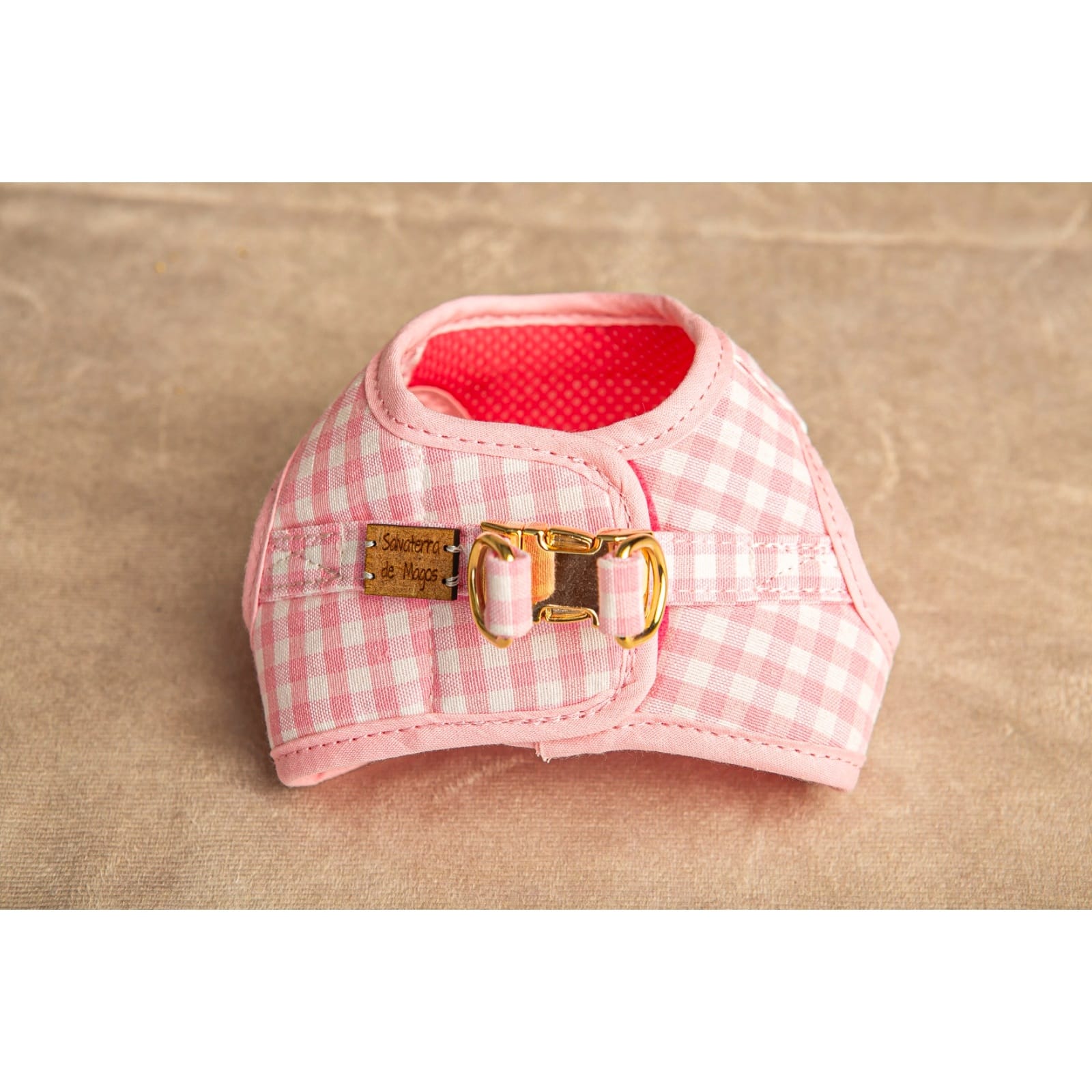 Conjunto Salvaterra de Arnes y Correa Vichy Rosa