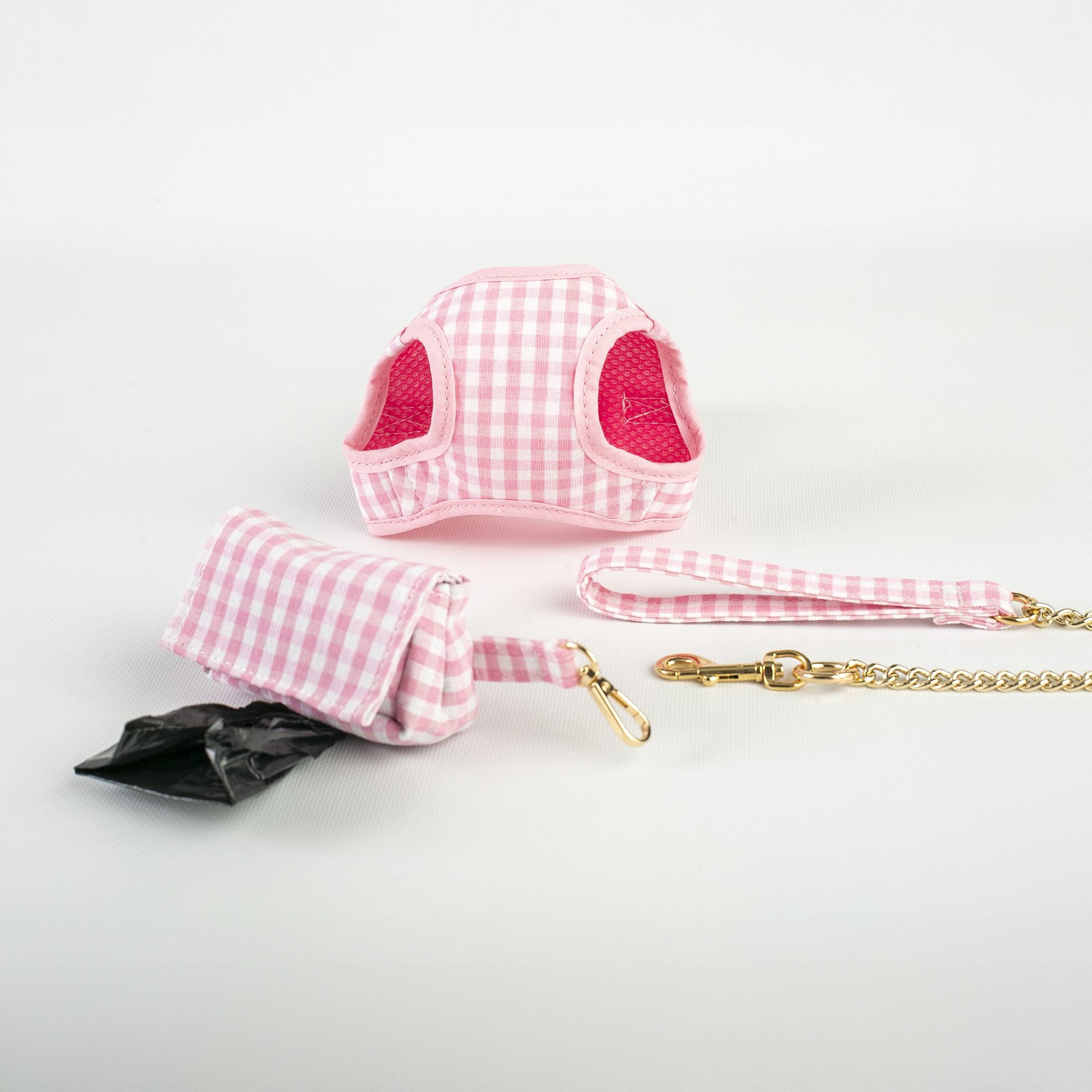 Conjunto Salvaterra de Arnes y Correa Vichy Rosa