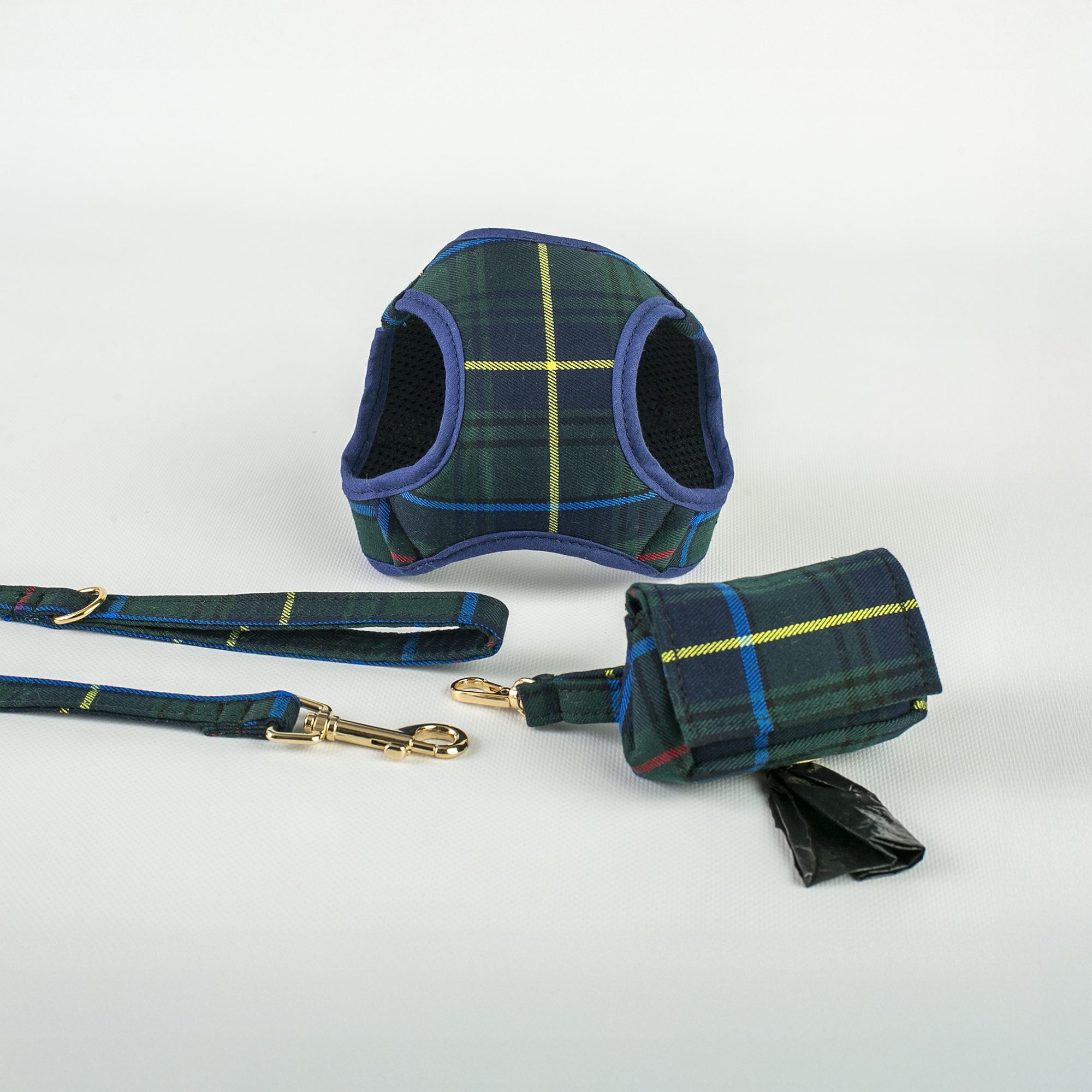 Conjunto Salvaterra de Arnes y Correa Escoces Azul