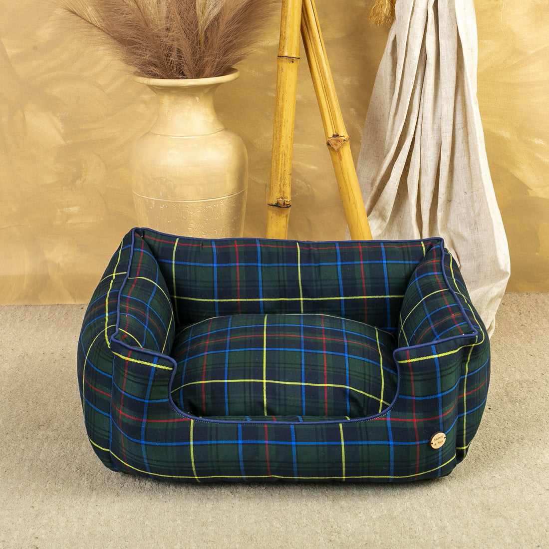 Cama Salvaterra Desenfundable Escoces Azul