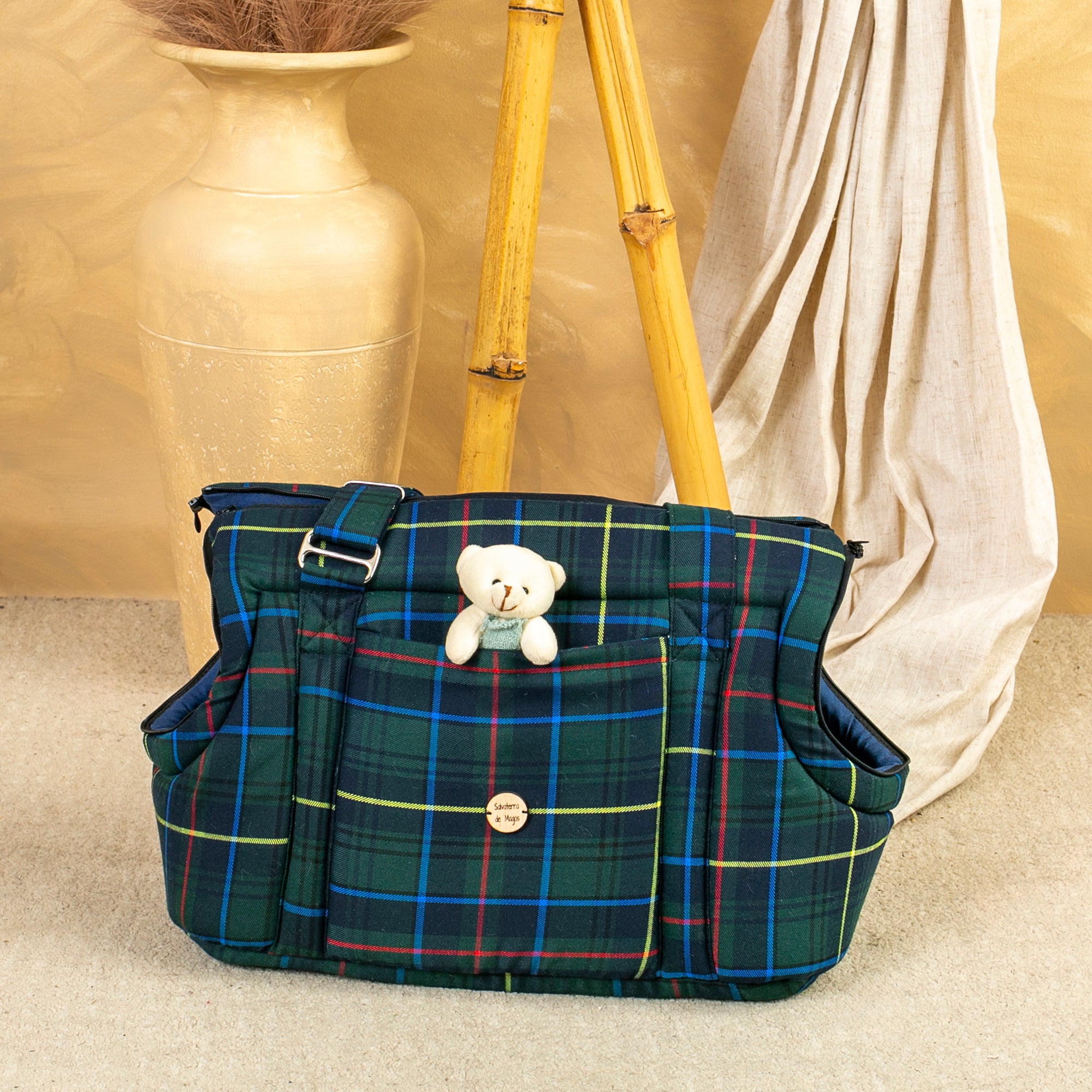 Bolso 2 en 1 Escocés Azul de Salvaterra de Magos