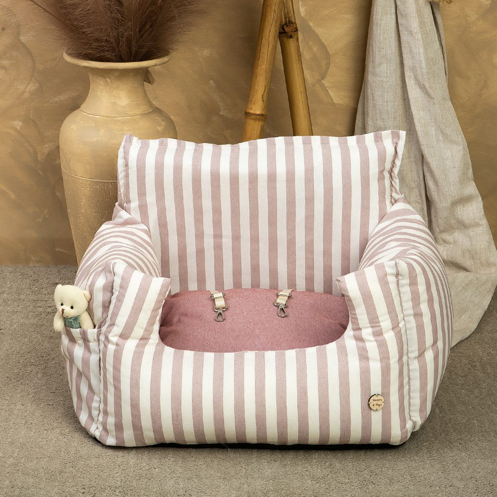 Asiento Perro Coche Salvaterra Orvane Rosa Homologado