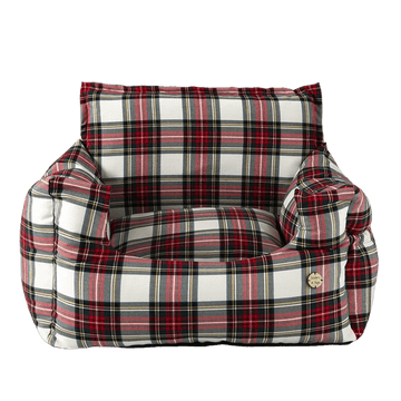 asiento coche homologado perro escoces blanco