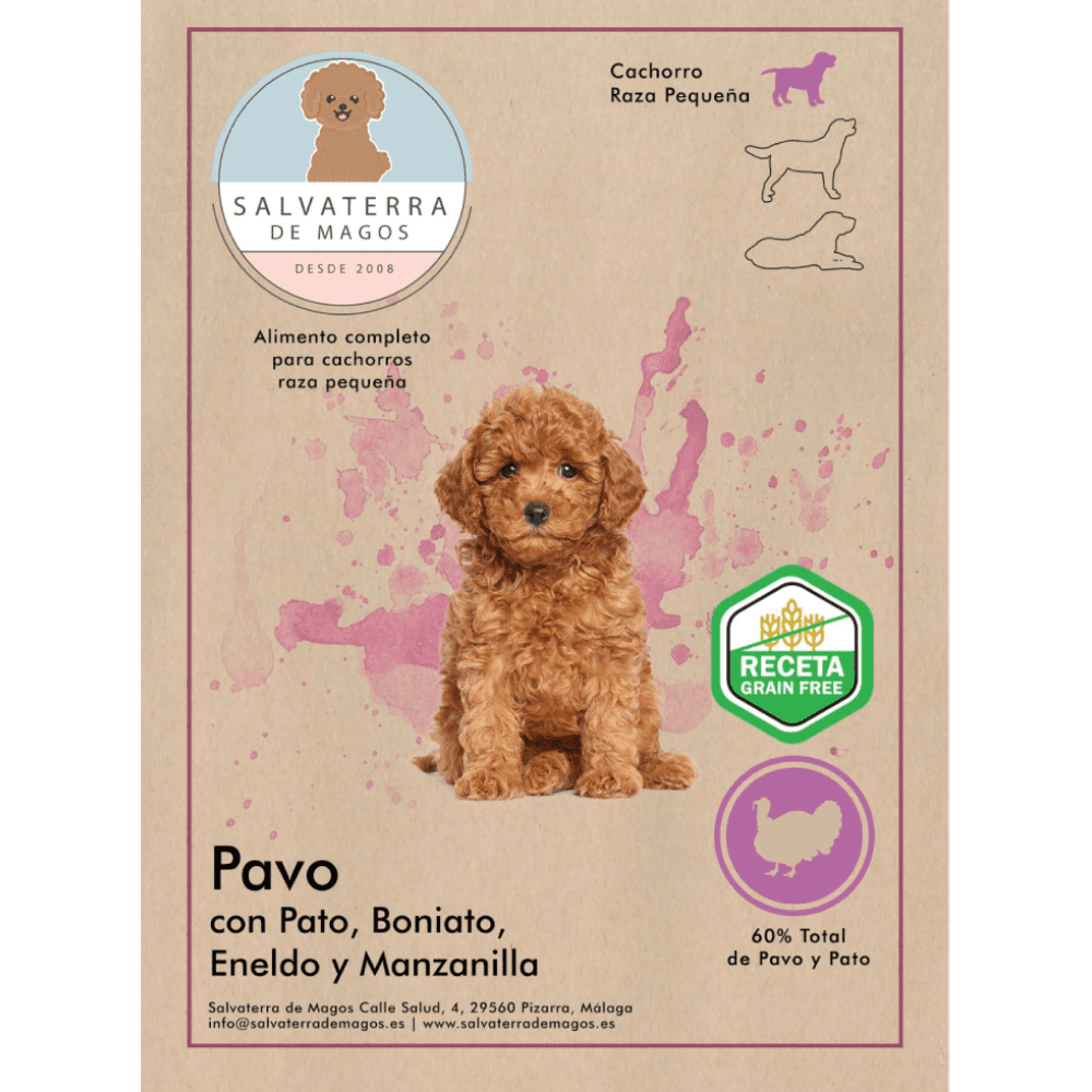 etiqueta pienso cachorro