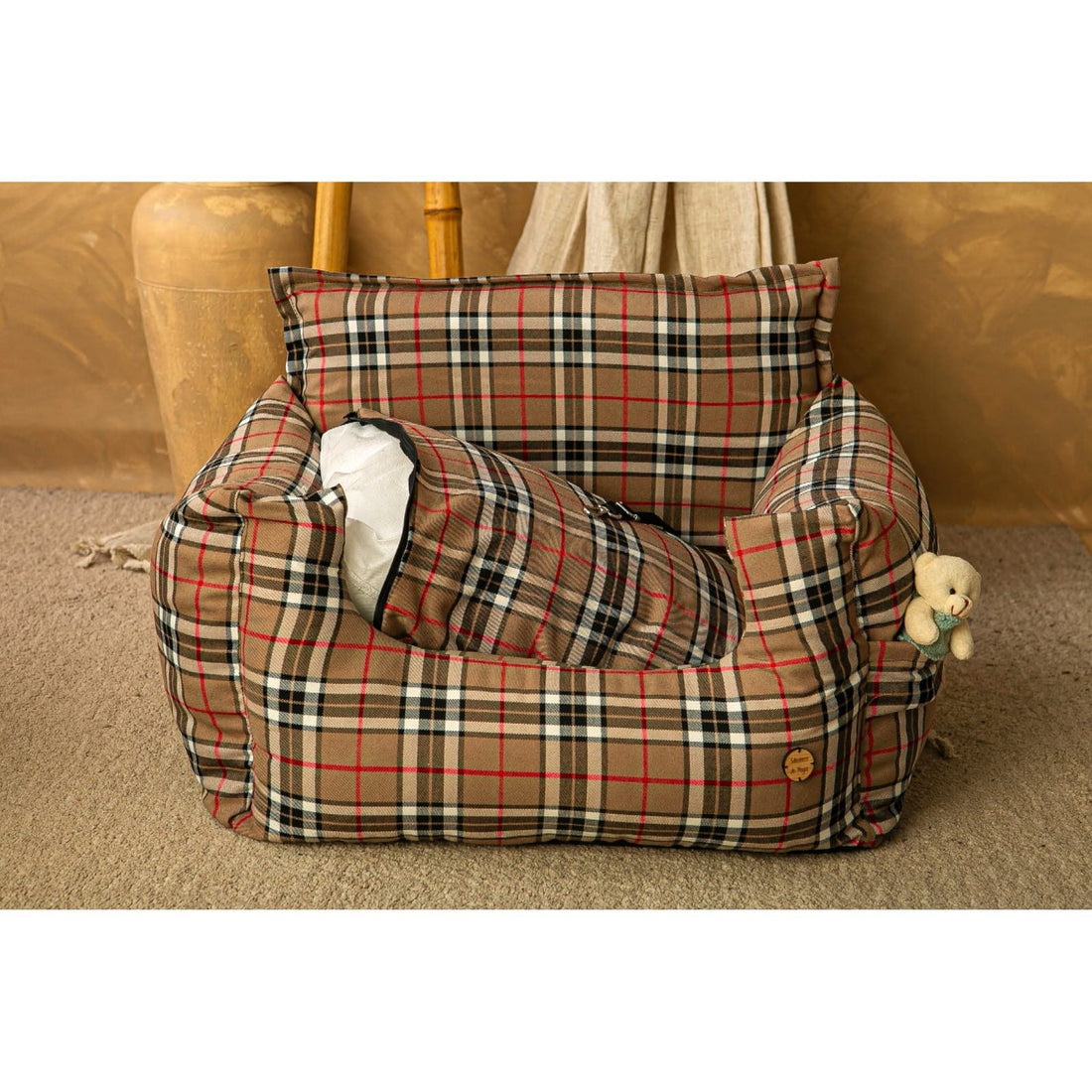 Asiento Perro Coche Salvaterra Burberry Homologado