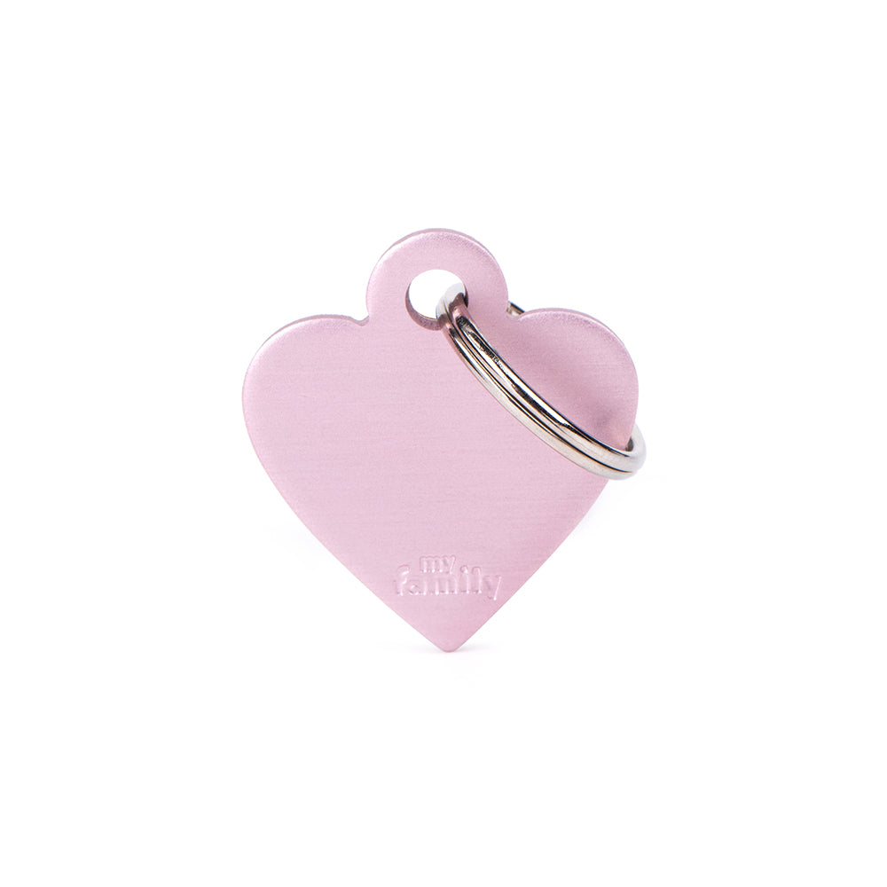 Chapa MyFamily Basic Corazón-Rosa